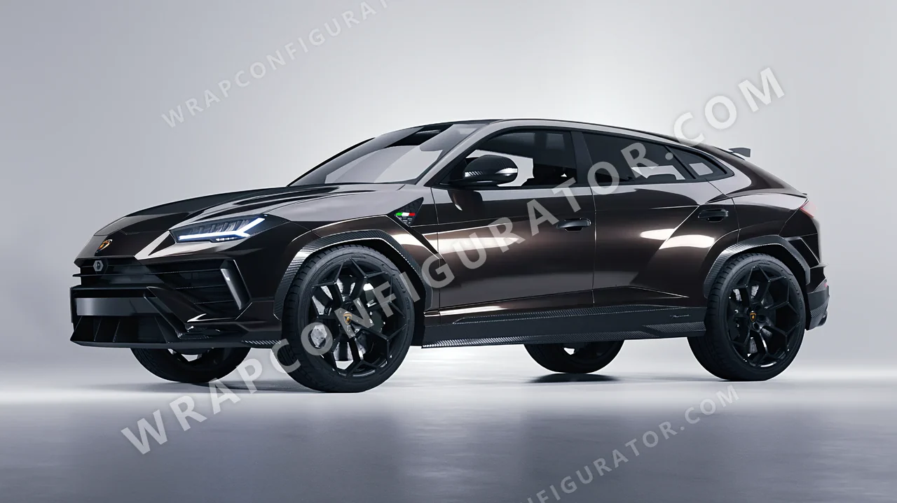Grey Lamborghini Urus Performante 2024 wrapped in 3M Gloss Charcoal Metallic G211