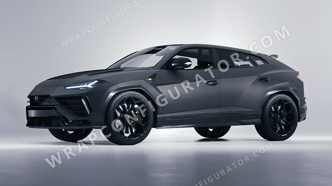 Grey Lamborghini Urus Performante 2024 wrapped in 3M Matte Dark Gray M261