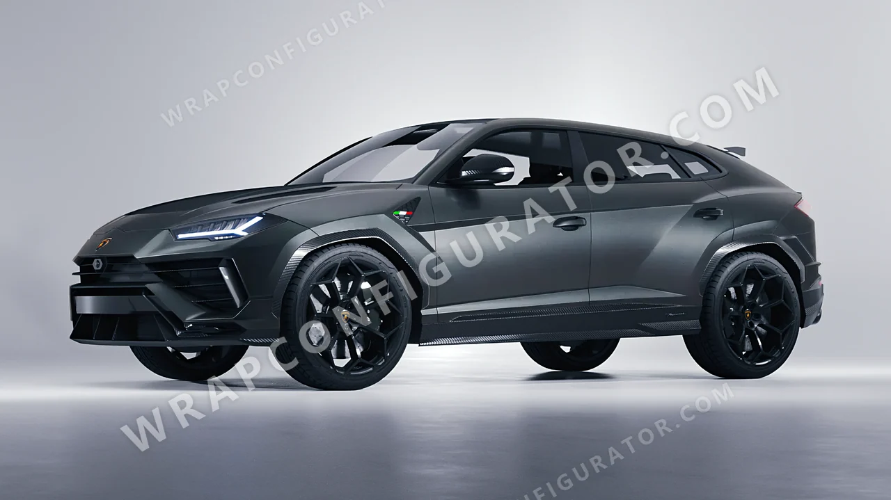 Grey Lamborghini Urus Performante 2024 wrapped in Avery Dennison Anthracite SW900-858-M