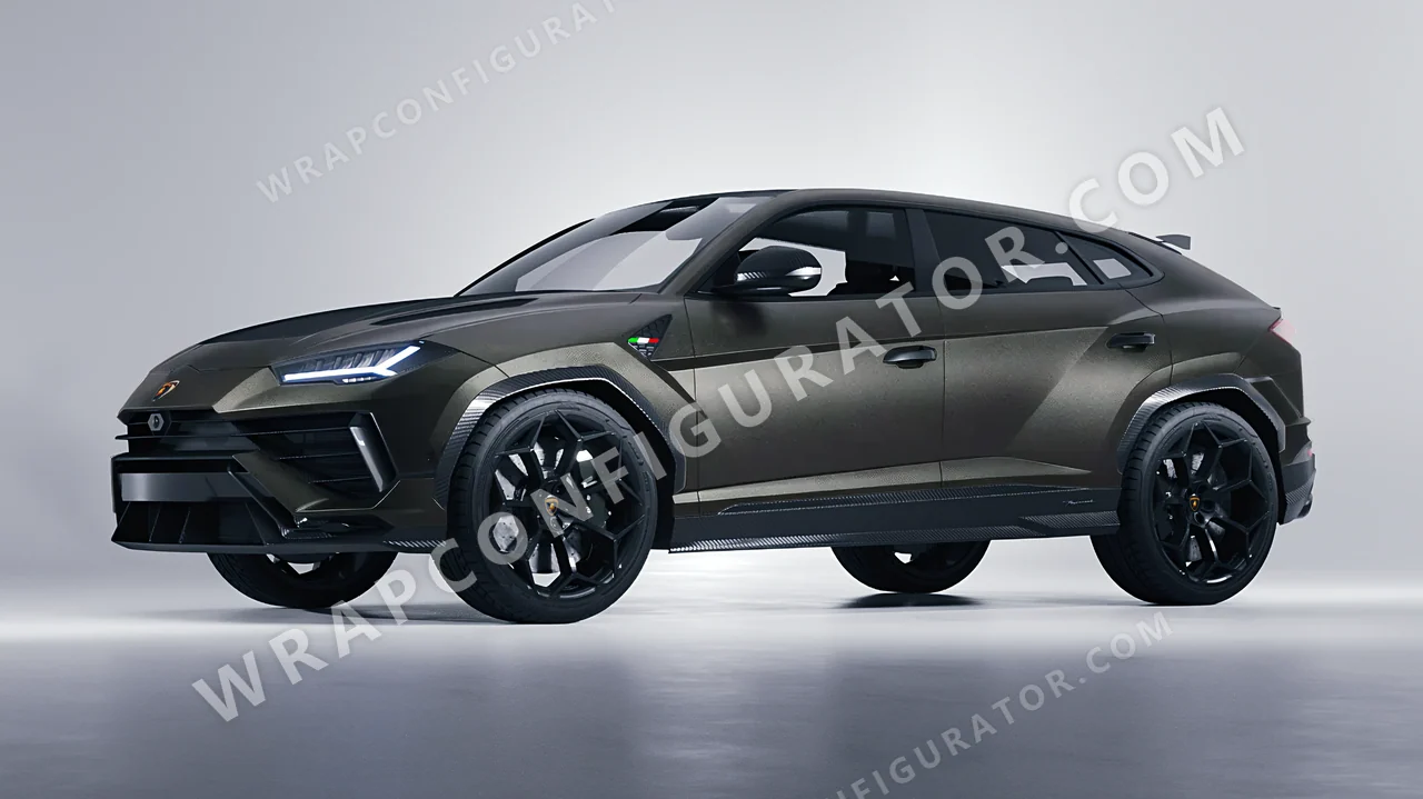 Grey Lamborghini Urus Performante 2024 wrapped in Avery Dennison Charcoal SW900-845-M