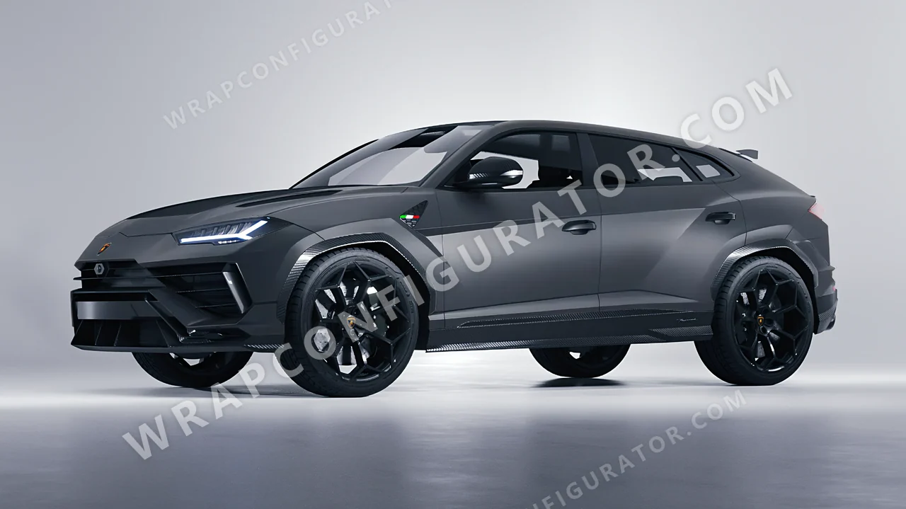 Grey Lamborghini Urus Performante 2024 wrapped in Avery Dennison Dark Grey SW900-856-O