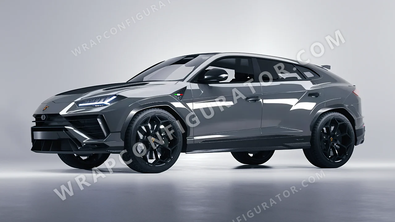 Grey Lamborghini Urus Performante 2024 wrapped in Avery Dennison Rock Grey SW900-821-O