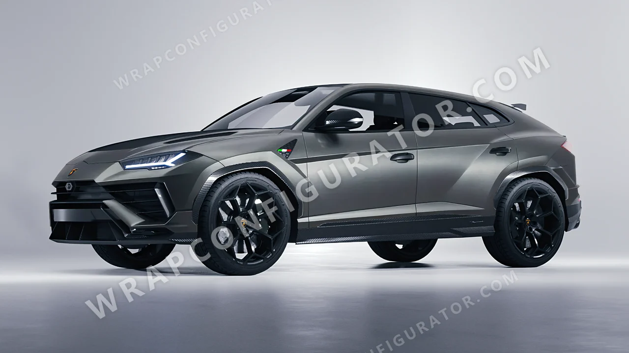 Grey Lamborghini Urus Performante 2024 wrapped in Avery Dennison Spy Grey SW900-828-M