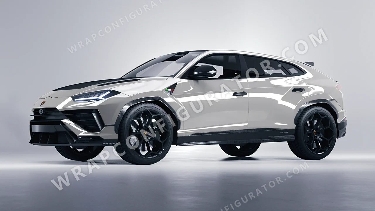Grey Lamborghini Urus Performante 2024 wrapped in Colourshield PPF by HyperPro Bright Gray HGF91-P