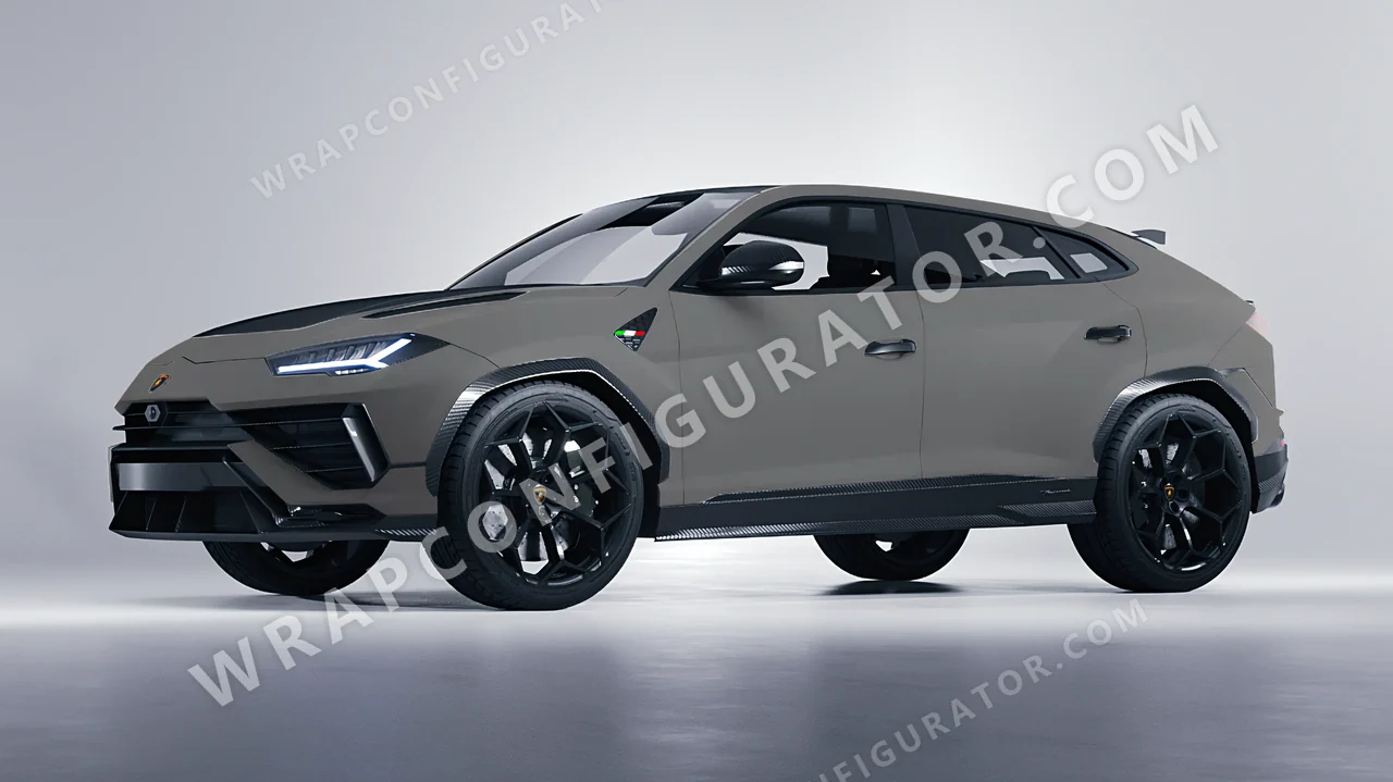 Grey Lamborghini Urus Performante 2024 wrapped in Colourshield PPF by HyperPro Shadow Gray SMF24-P
