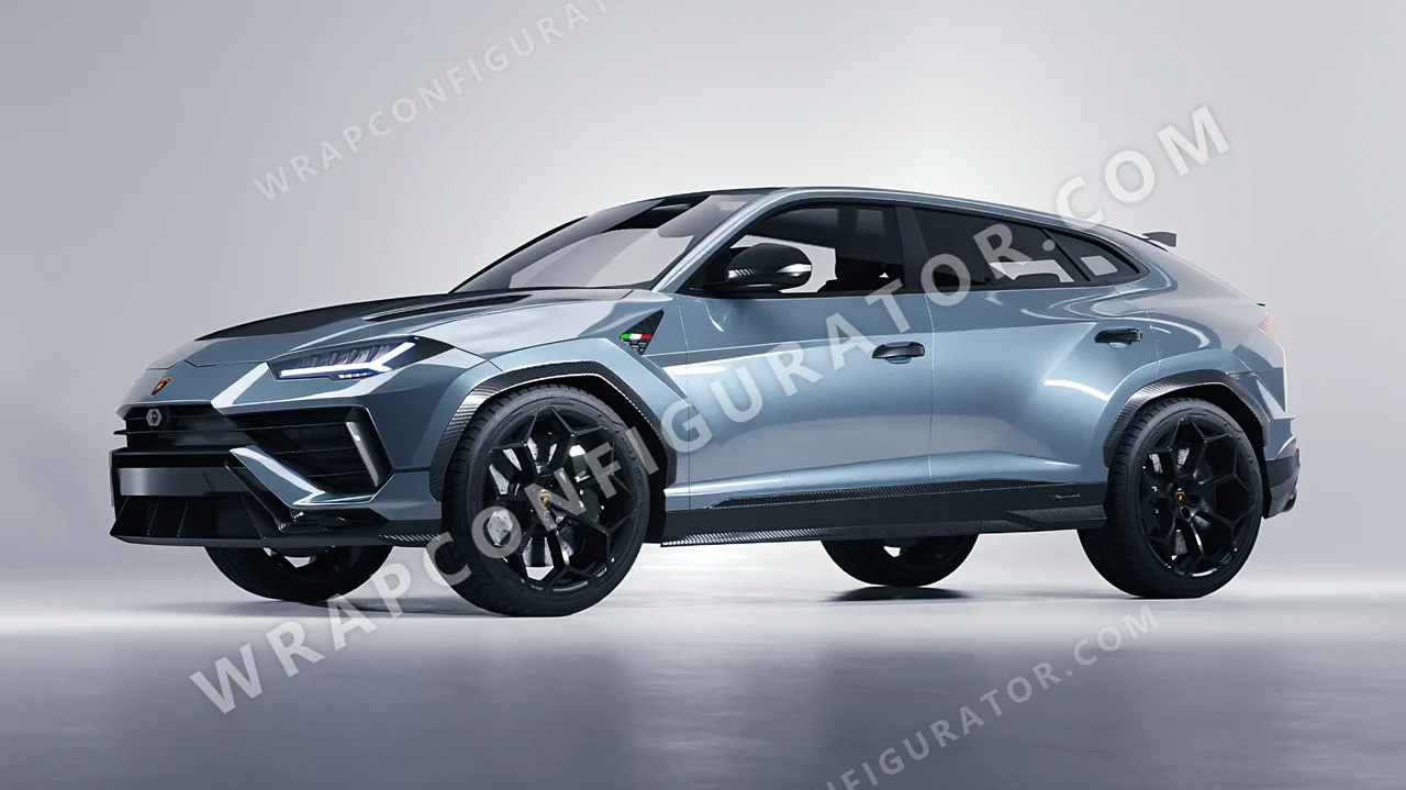 Grey Lamborghini Urus Performante 2024 wrapped in Colourshield PPF by HyperPro Shark Gray GAF55-P