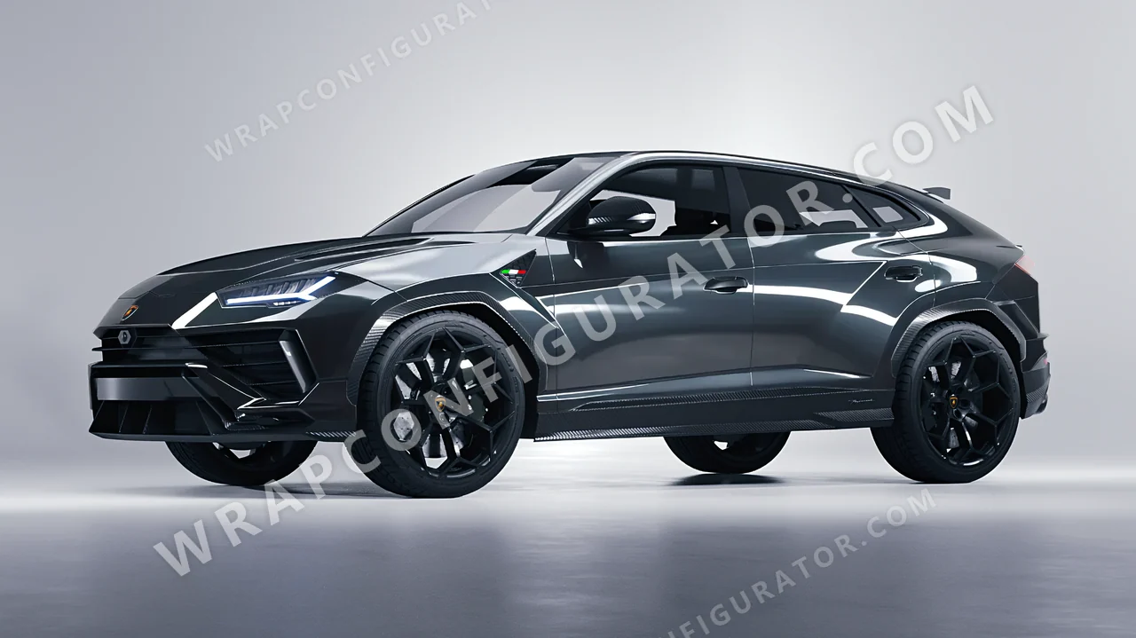 Grey Lamborghini Urus Performante 2024 wrapped in Colourshield PPF by HyperPro Shark Gray HGF102-P