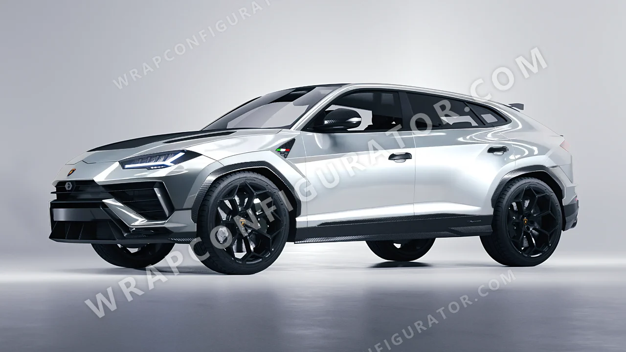 Grey Lamborghini Urus Performante 2024 wrapped in Colourshield PPF by HyperPro Silver HGM04-P