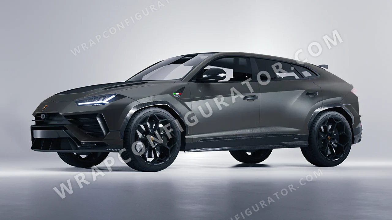 Grey Lamborghini Urus Performante 2024 wrapped in Colourshield PPF by HyperPro Space Gray MF09-P