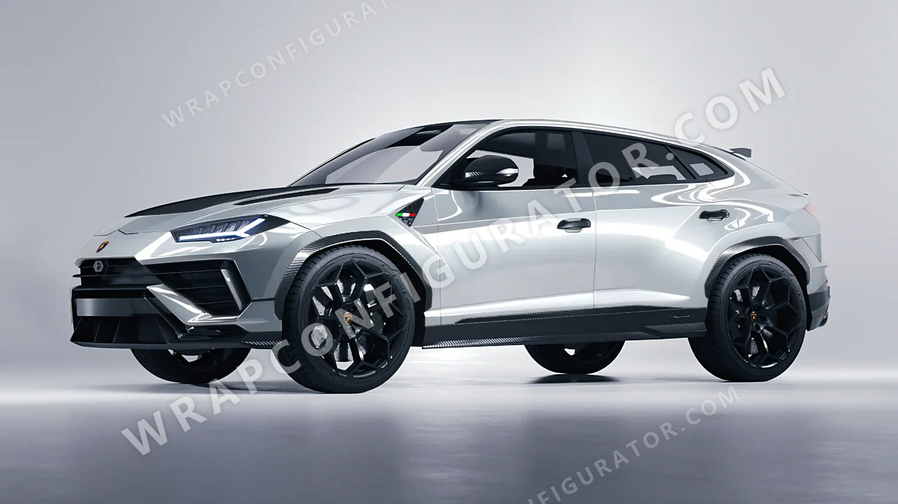 Grey Lamborghini Urus Performante 2024 wrapped in Inozetek Dynamic PPF GT Silver DPPF709