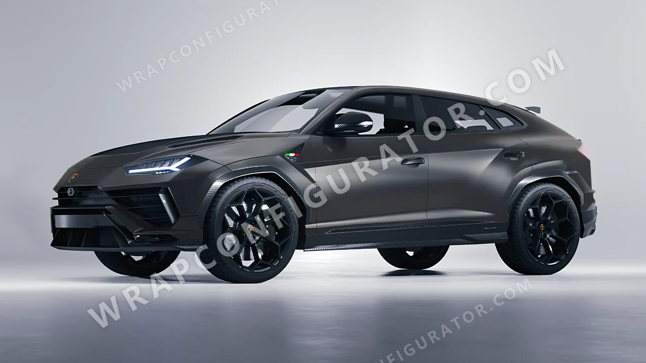 Grey Lamborghini Urus Performante 2024 wrapped in Inozetek Dynamic PPF Rock Grey DPPF802
