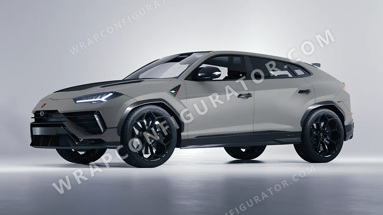 Grey Lamborghini Urus Performante 2024 wrapped in Inozetek Dynamic PPF Shark Grey DPPF818