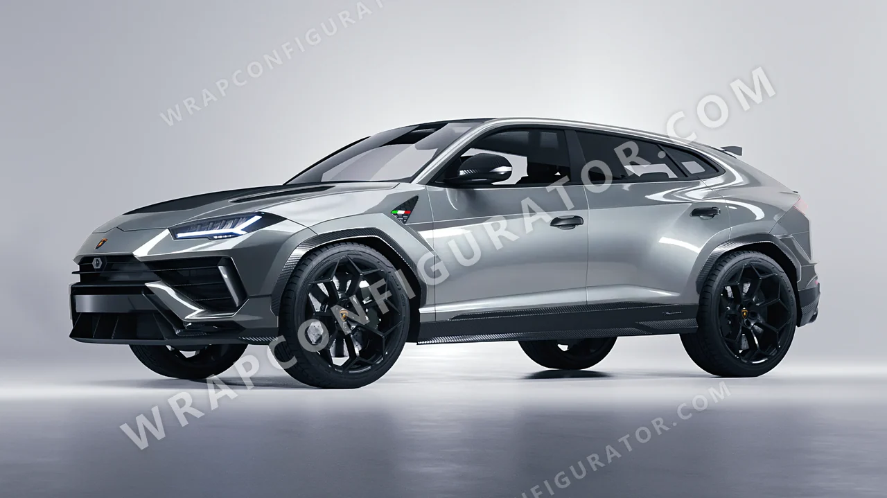 Grey Lamborghini Urus Performante 2024 wrapped in Inozetek Dynamic PPF Silver Bullet DPPF912