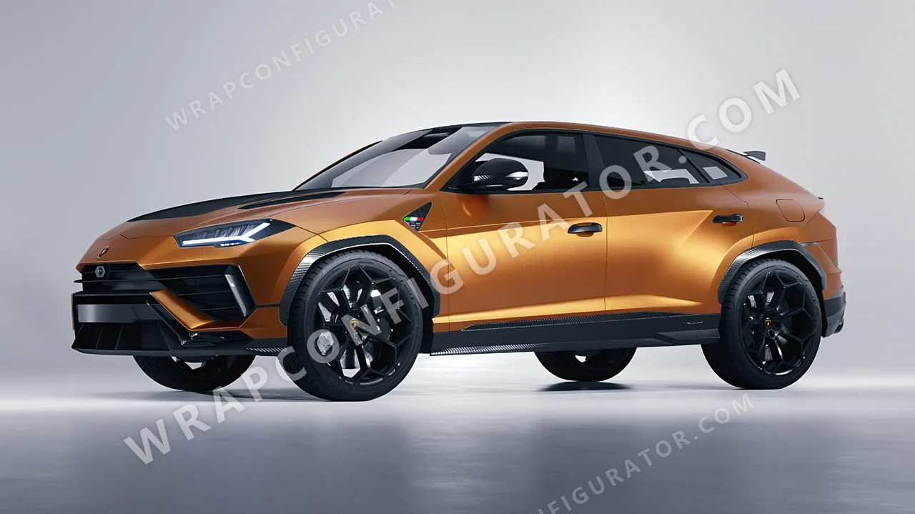 Grey Lamborghini Urus Performante 2024 wrapped in KPMF Matt Iced Amber Titanium K75591
