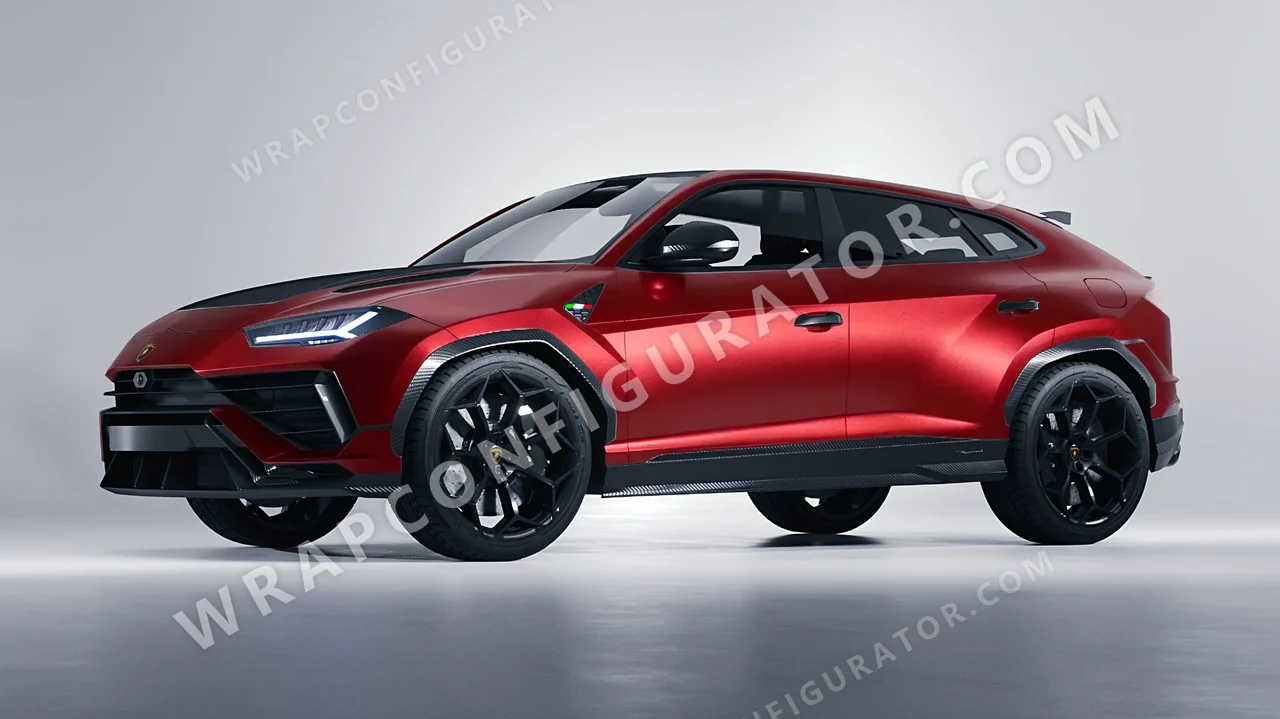 Grey Lamborghini Urus Performante 2024 wrapped in KPMF Matt Iced Red Titanium K75506