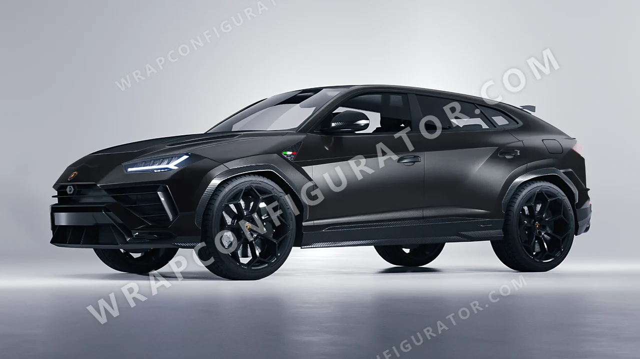 Grey Lamborghini Urus Performante 2024 wrapped in ORACAL Anthracite 970RA-093M