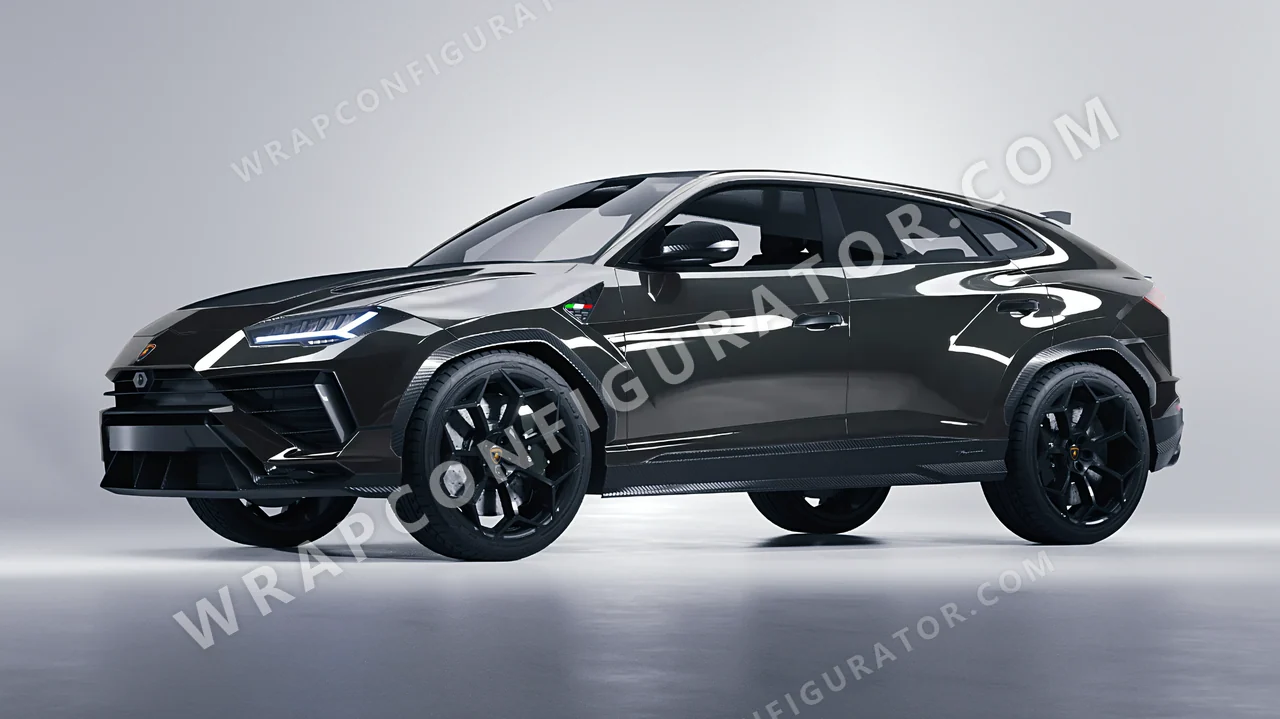 Grey Lamborghini Urus Performante 2024 wrapped in ORACAL Dark Grey 970RA-073G