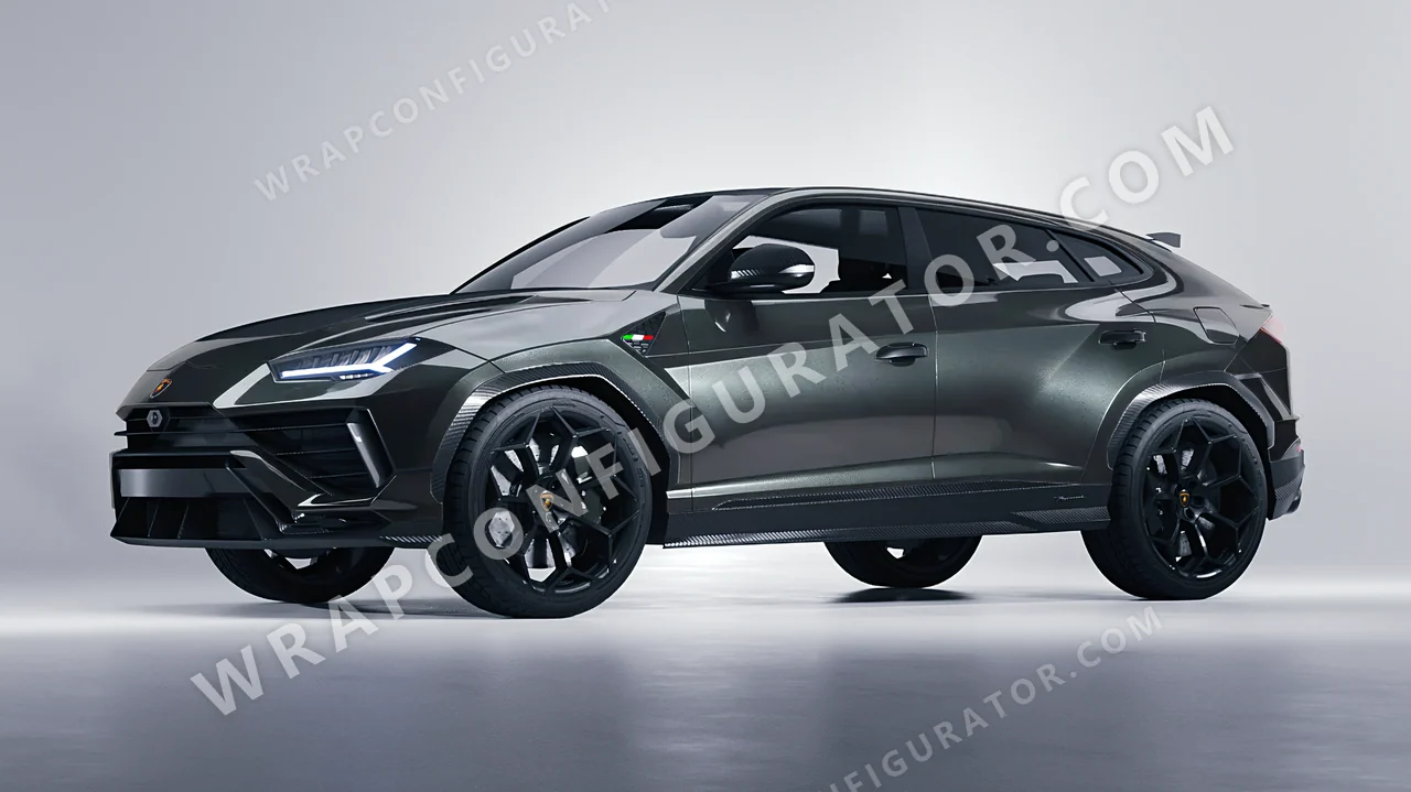 Grey Lamborghini Urus Performante 2024 wrapped in ORACAL Graphite 970RA-932G