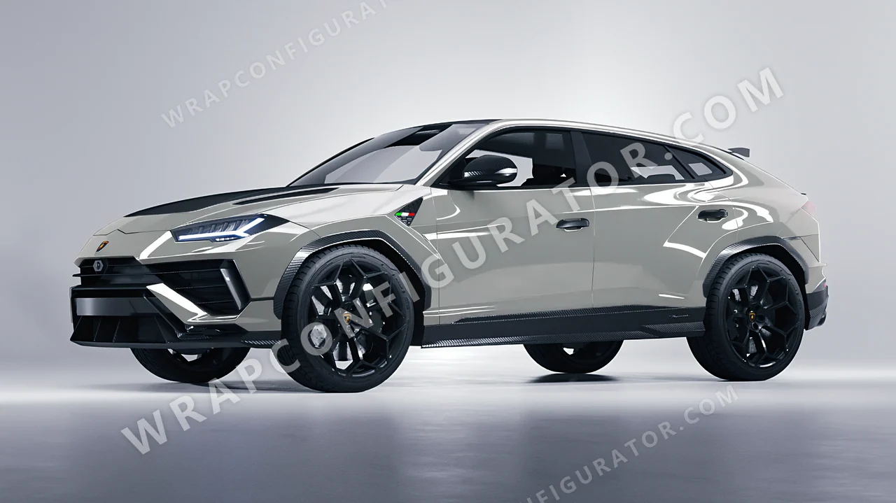 Grey Lamborghini Urus Performante 2024 wrapped in ORACAL Ice Grey 970RA-724G