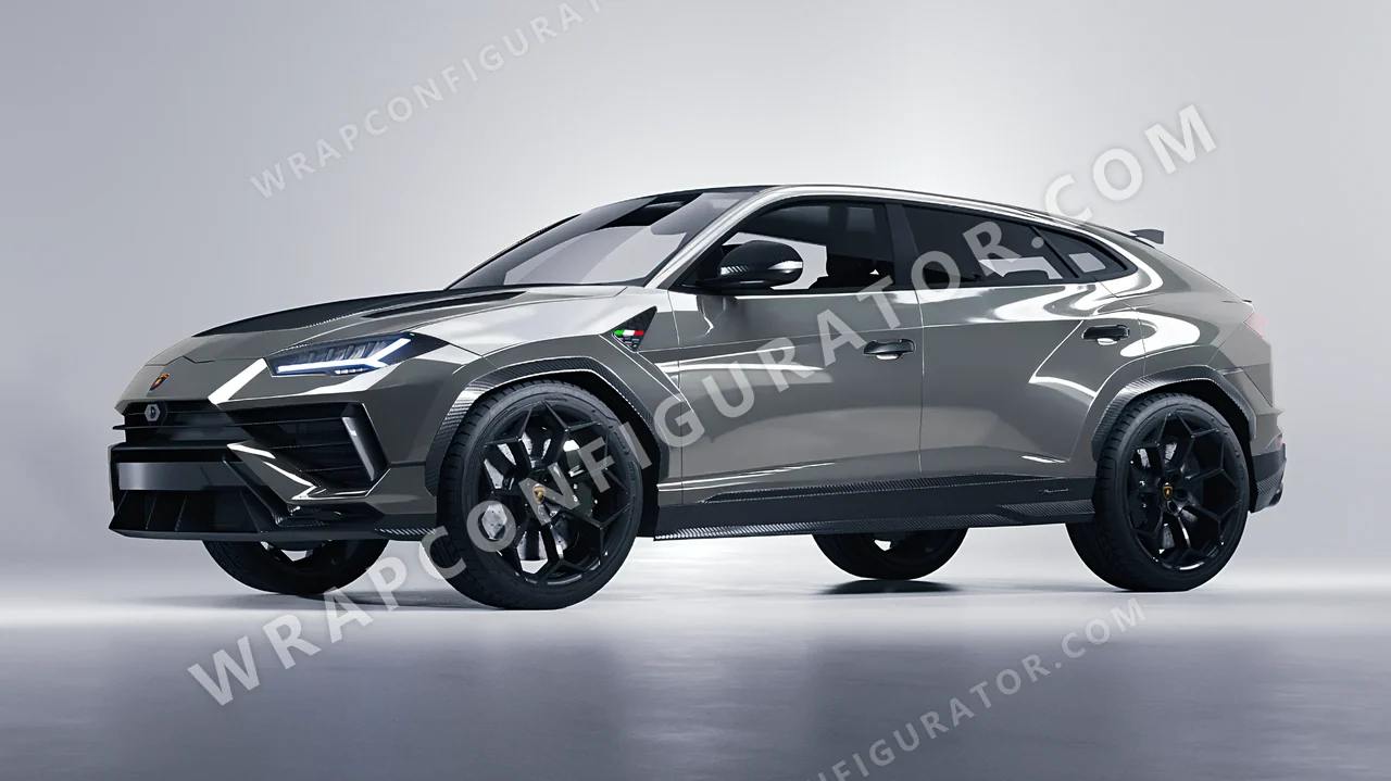 Grey Lamborghini Urus Performante 2024 wrapped in ORACAL Simple Grey 970RA-730G