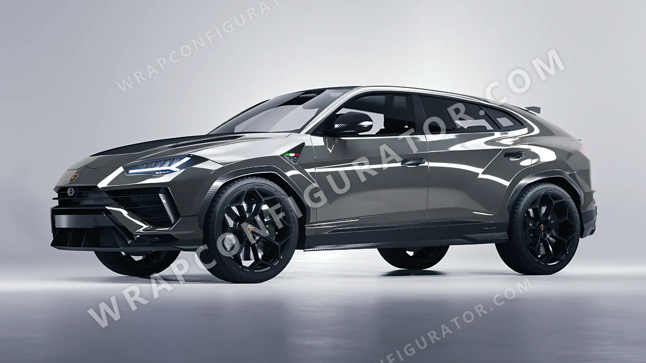Grey Lamborghini Urus Performante 2024 wrapped in ORACAL Telegrey 970RA-076G