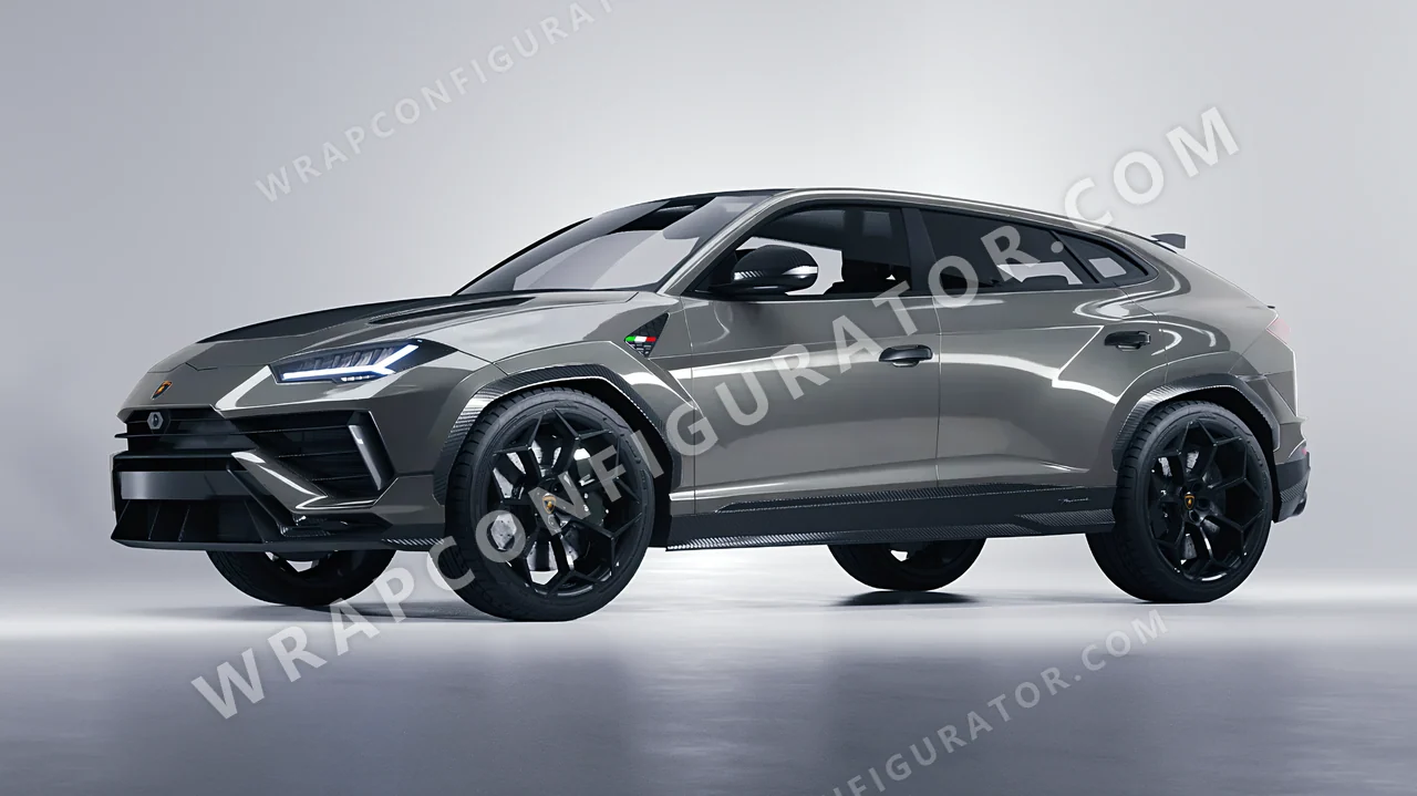 Grey Lamborghini Urus Performante 2024 wrapped in ORACAL Tin 970RA-933G