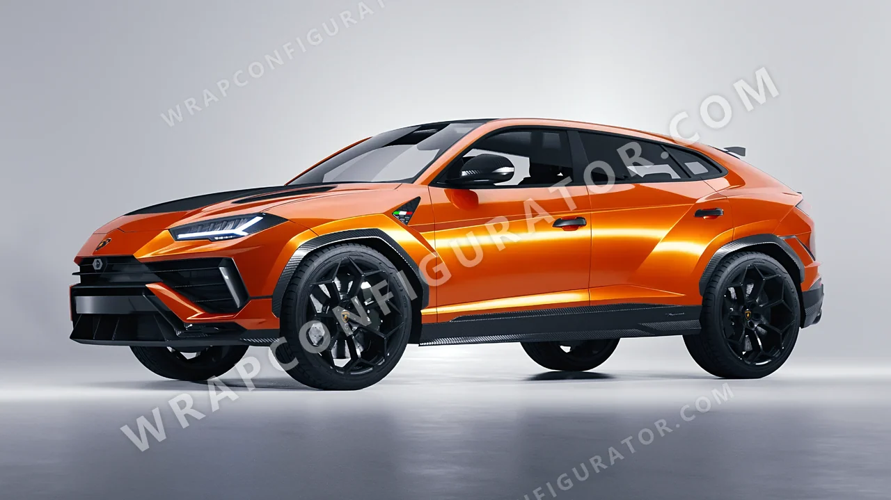 Orange Lamborghini Urus Performante 2024 wrapped in 3M Gloss Burnt Orange G14