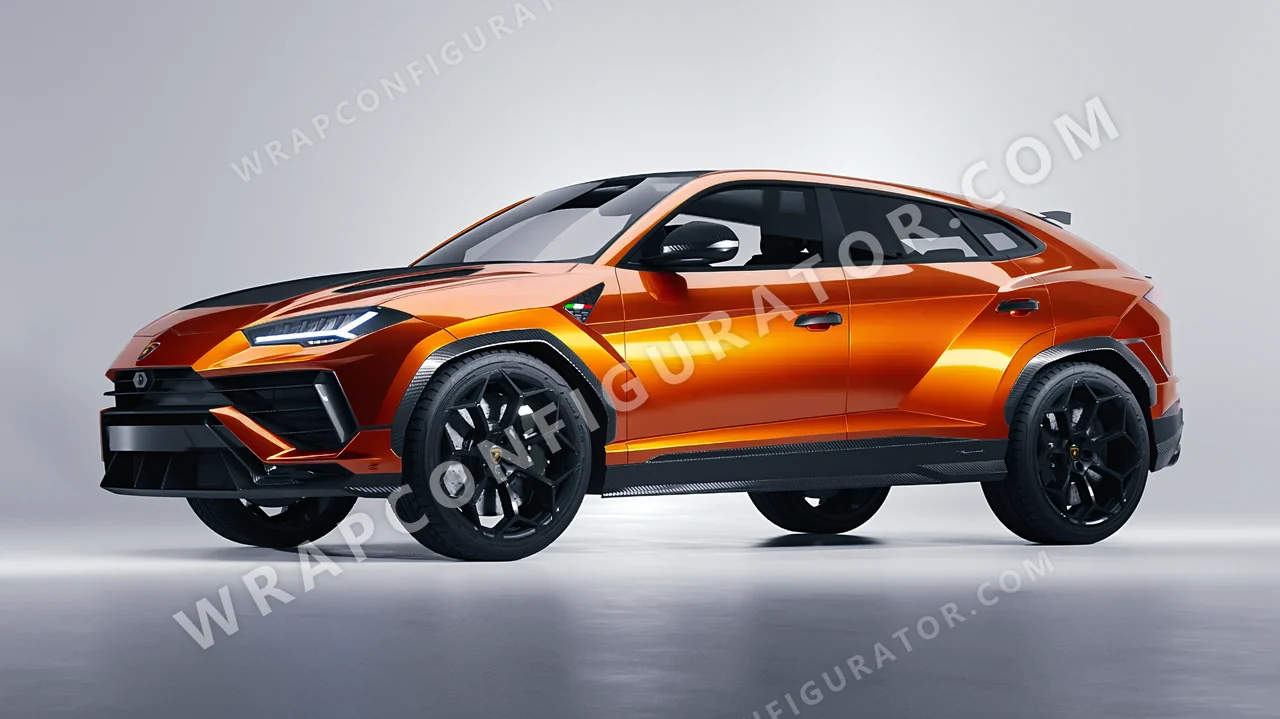 Orange Lamborghini Urus Performante 2024 wrapped in 3M Gloss Liquid Copper G344