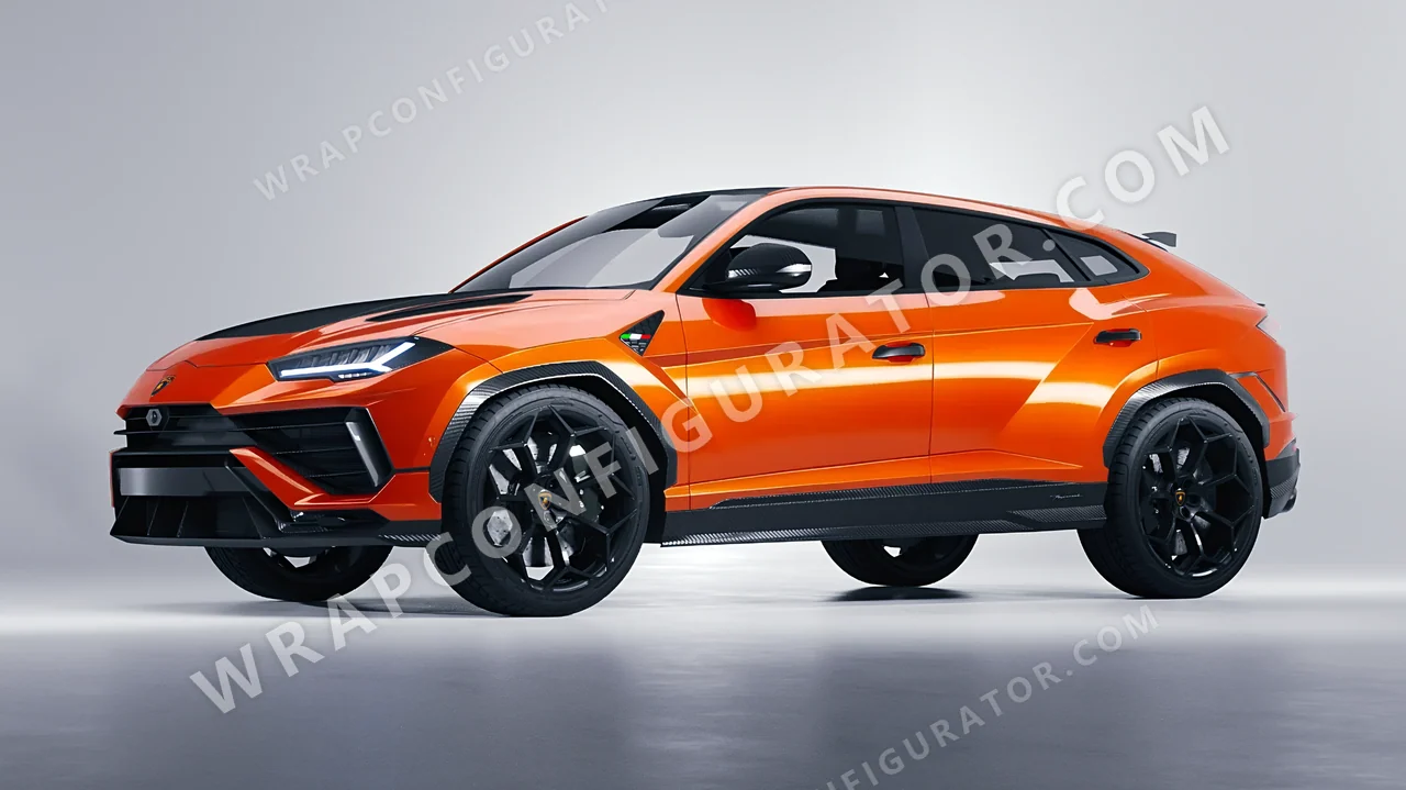 Orange Lamborghini Urus Performante 2024 wrapped in Avery Dennison Orange SW900-373-O