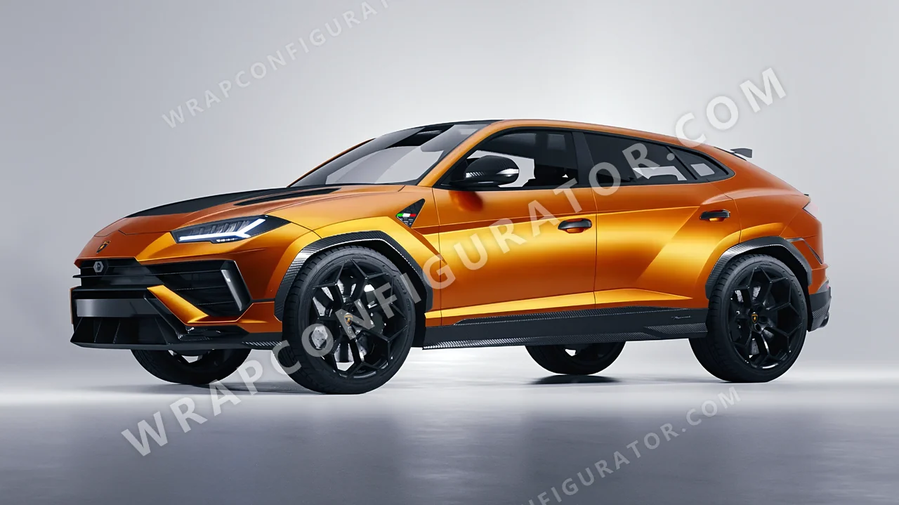 Orange Lamborghini Urus Performante 2024 wrapped in Avery Dennison Satin Stunning Orange SW900-316-S