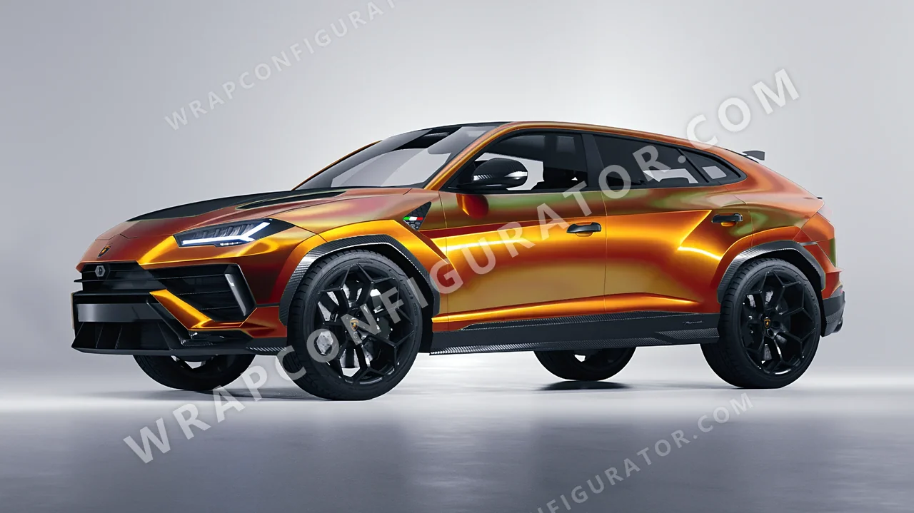 Orange Lamborghini Urus Performante 2024 wrapped in Colourshield PPF by HyperPro Dawn Orange GB04-P