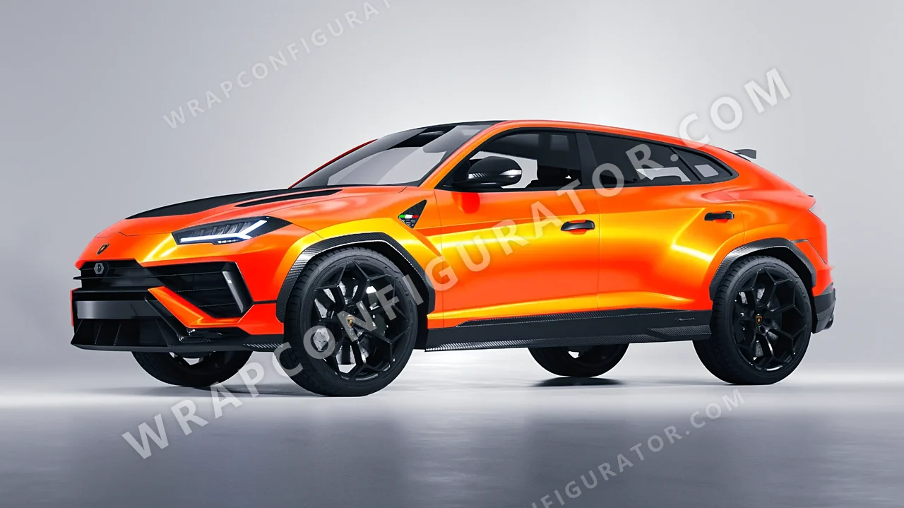 Orange Lamborghini Urus Performante 2024 wrapped in Colourshield PPF by HyperPro Deep Orange GSF11-P