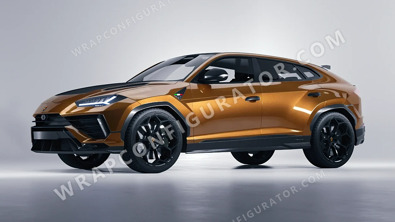 Orange Lamborghini Urus Performante 2024 wrapped in Inozetek Dynamic PPF Bronze DPPF928