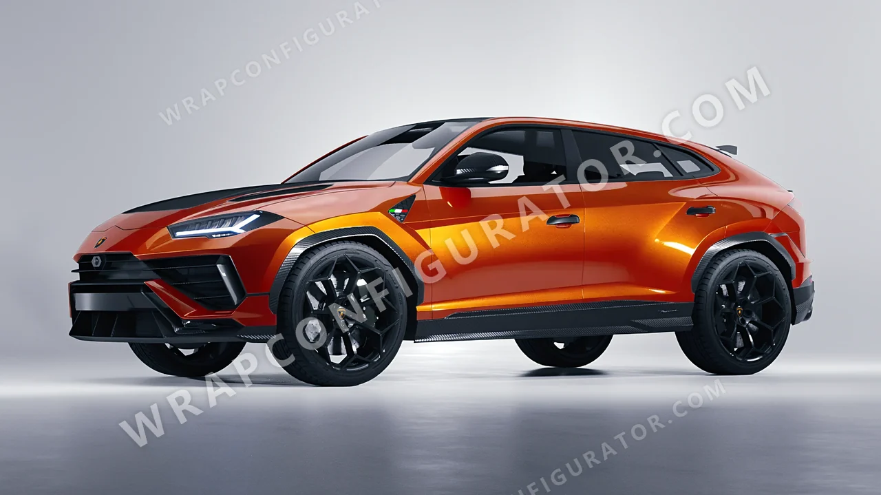 Orange Lamborghini Urus Performante 2024 wrapped in KPMF Ember Orange K75404