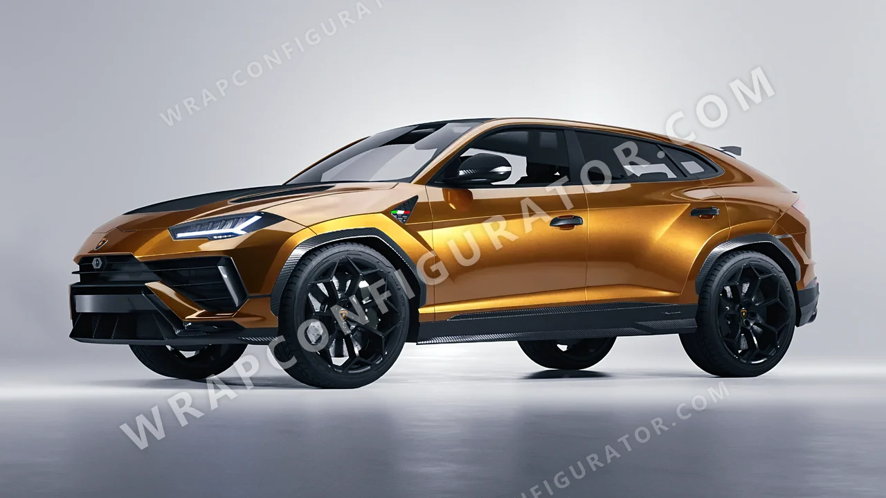 Orange Lamborghini Urus Performante 2024 wrapped in ORACAL Bronze 970RA-920G