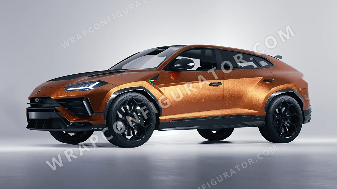 Orange Lamborghini Urus Performante 2024 wrapped in ORACAL Copper 970RA-092M