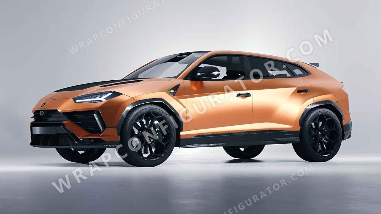 Orange Lamborghini Urus Performante 2024 wrapped in ORACAL Copper Kiss 970RA-313M