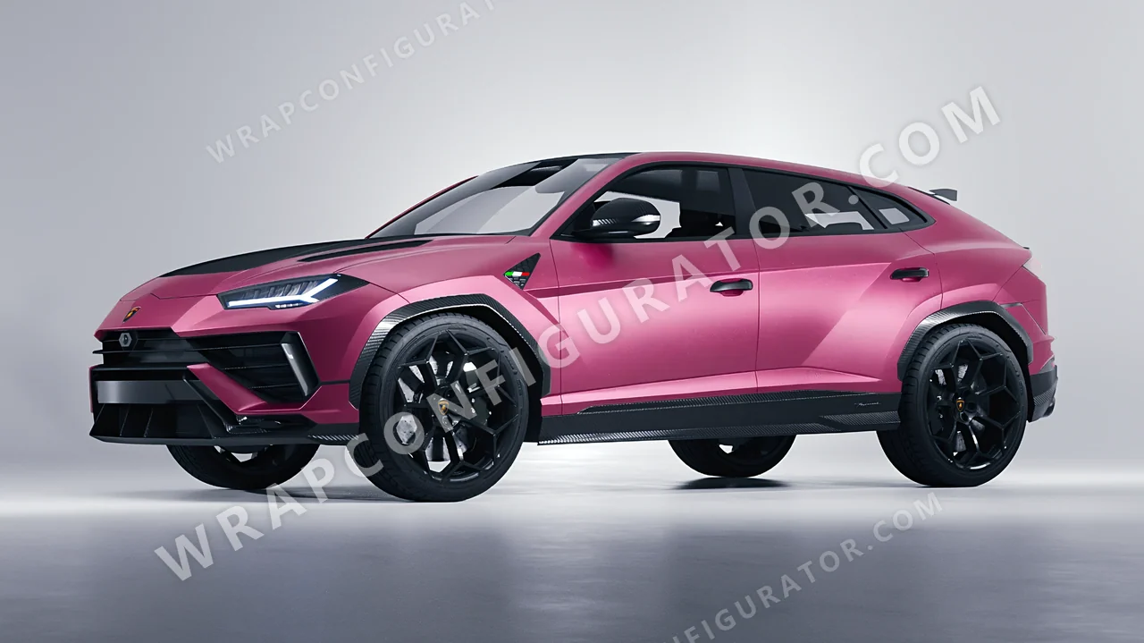Pink Lamborghini Urus Performante 2024 wrapped in Avery Dennison Pink SW900-520-M