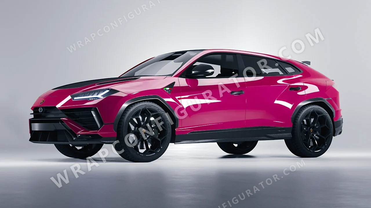 Pink Lamborghini Urus Performante 2024 wrapped in Colourshield PPF by HyperPro Deep Pink HGF60-P