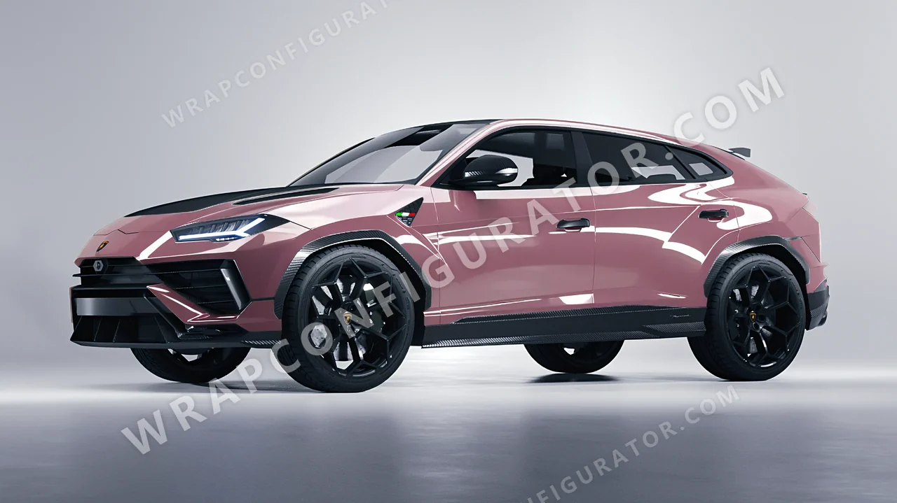 Pink Lamborghini Urus Performante 2024 wrapped in Colourshield PPF by HyperPro Dried Pink HGF85-P