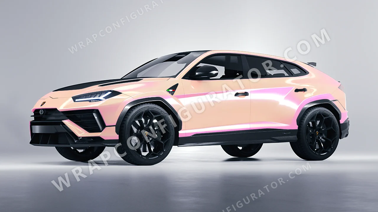 Pink Lamborghini Urus Performante 2024 wrapped in Colourshield PPF by HyperPro Pink CGM03-P