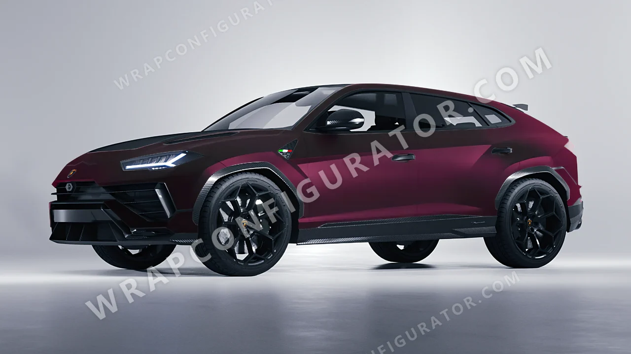 Pink Lamborghini Urus Performante 2024 wrapped in KPMF Frozen Mystic Pink Matt K75575