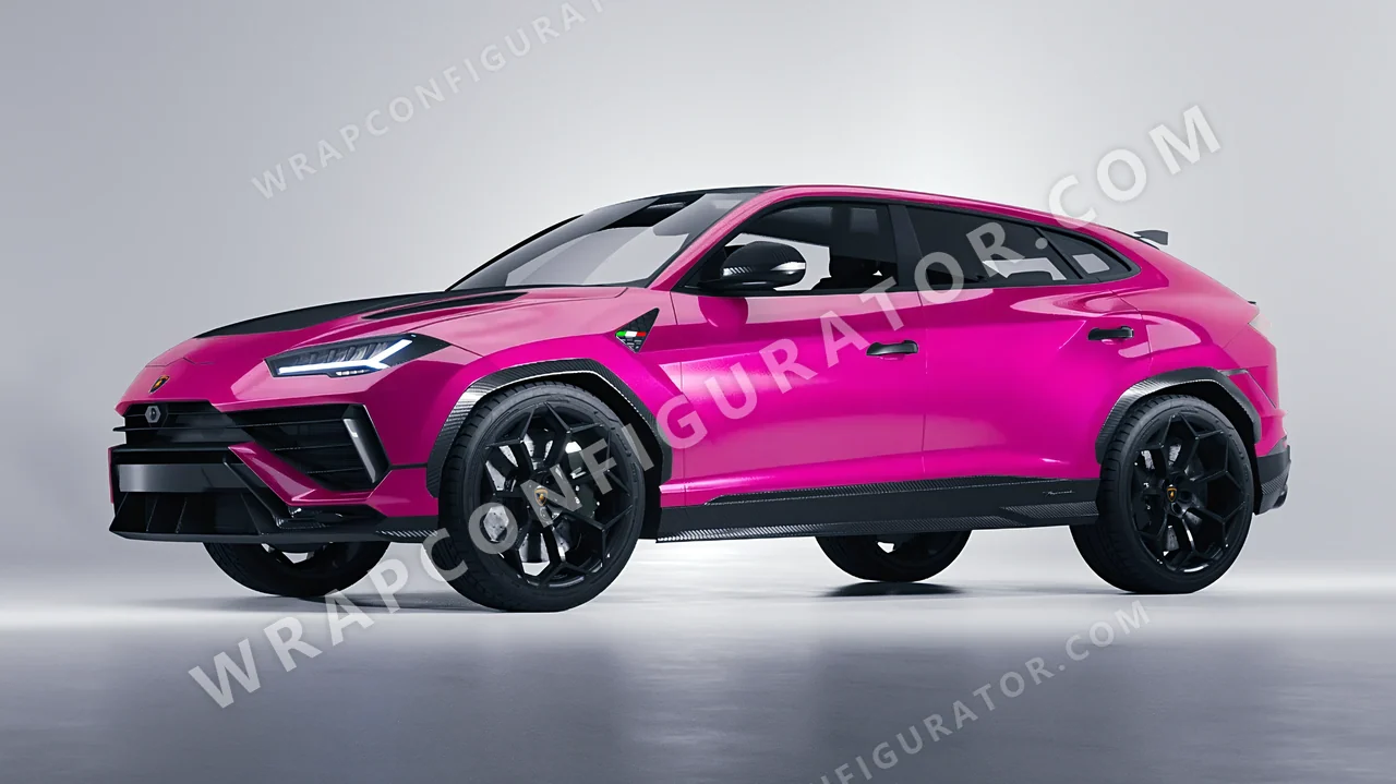 Pink Lamborghini Urus Performante 2024 wrapped in KPMF Momentum Pink K75406