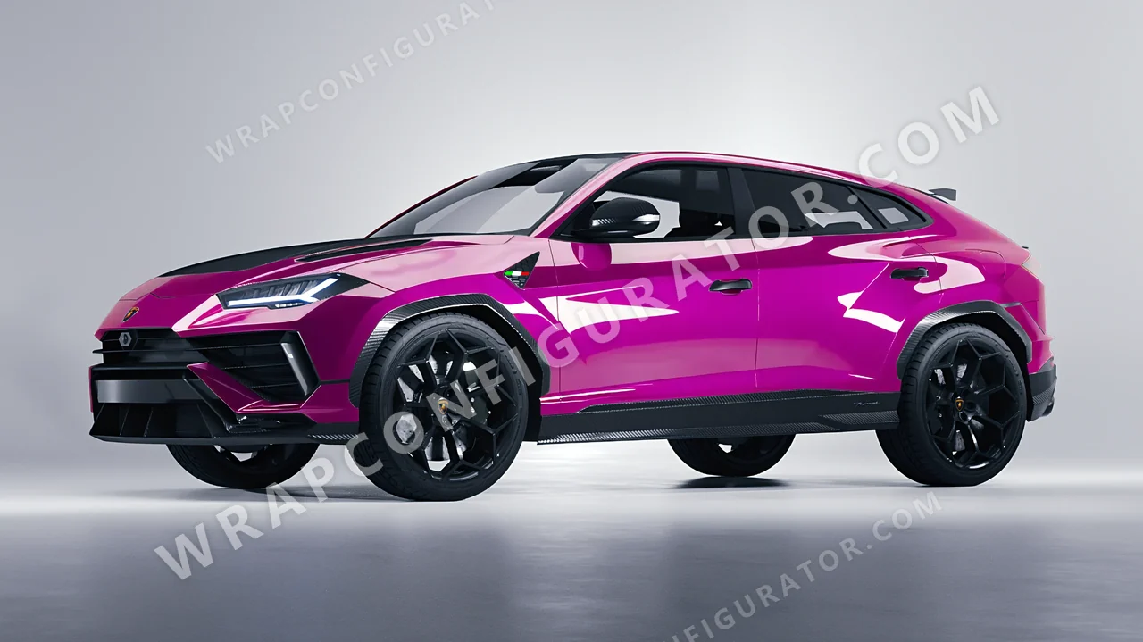 Pink Lamborghini Urus Performante 2024 wrapped in ORACAL Telemagenta 970RA-077G