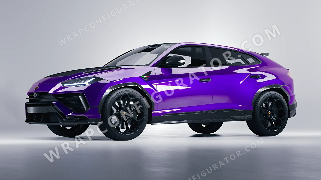 Purple Lamborghini Urus Performante 2024 wrapped in 3M Plum Explosion 2.0 HGP258
