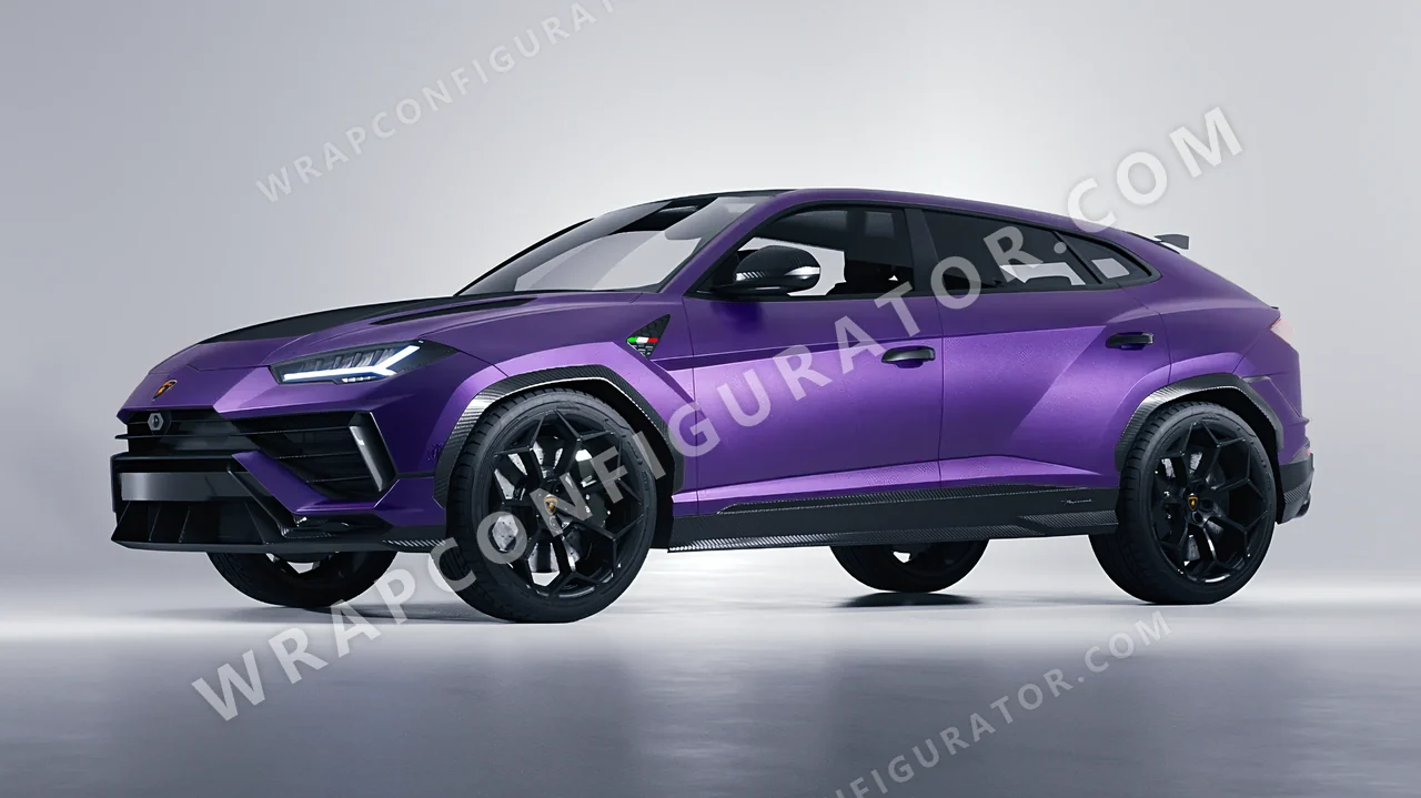 Purple Lamborghini Urus Performante 2024 wrapped in Avery Dennison Purple SW900-565-M