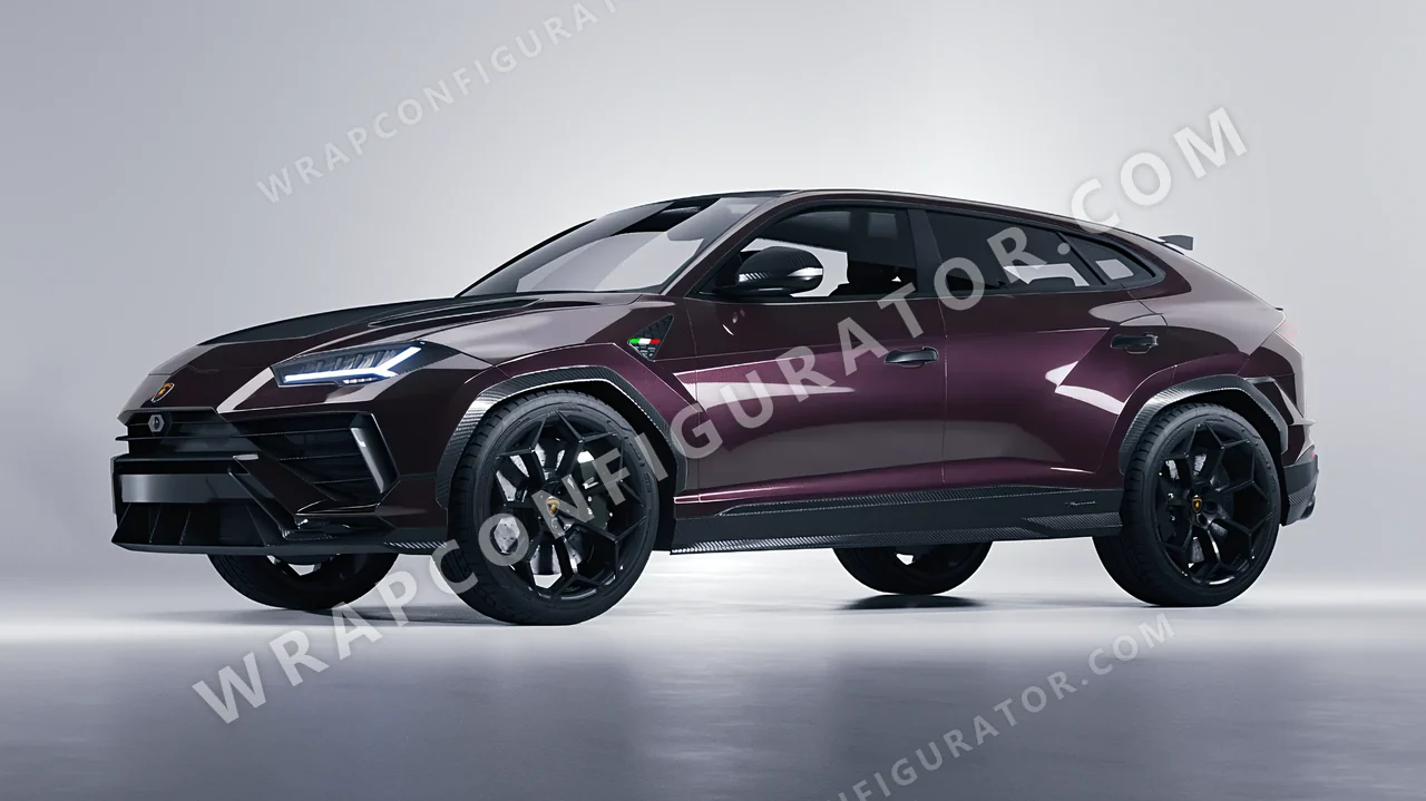 Purple Lamborghini Urus Performante 2024 wrapped in Colourshield PPF by HyperPro Faded Purple GAF57-P