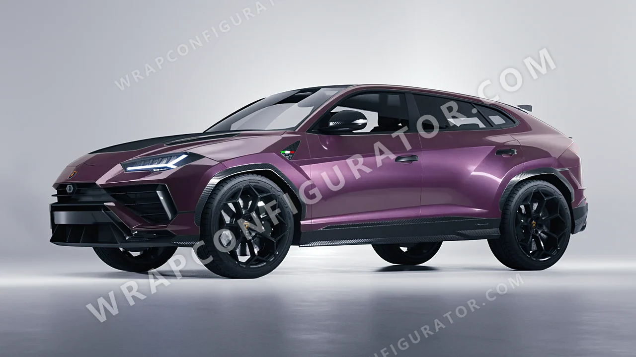 Purple Lamborghini Urus Performante 2024 wrapped in Colourshield PPF by HyperPro Smoke Purple GAF22-P