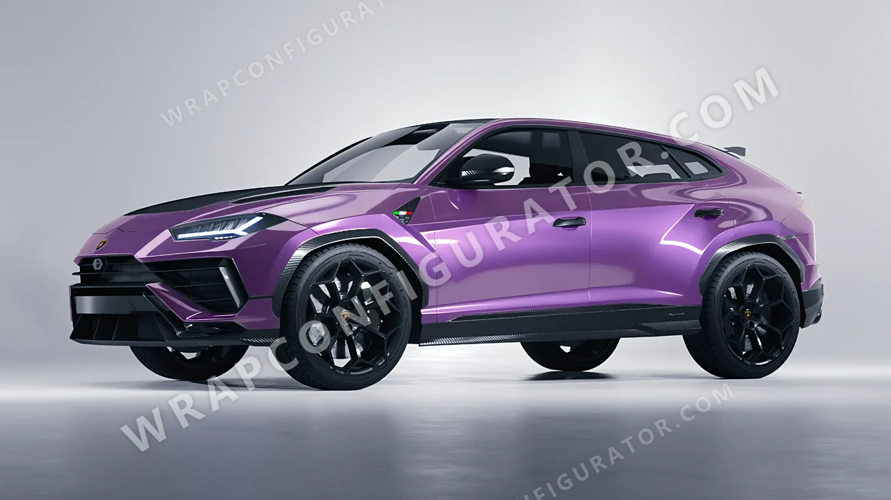 Purple Lamborghini Urus Performante 2024 wrapped in Colourshield PPF by HyperPro Wisteria Purple GAF50-P