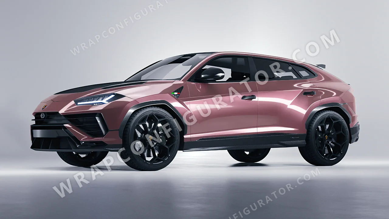 Purple Lamborghini Urus Performante 2024 wrapped in Inozetek Dynamic PPF Berry DPPF943
